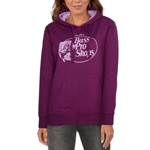 Bass Pro Shops Long-Sleeve LOGO Hoodie for Ladies Purple XL